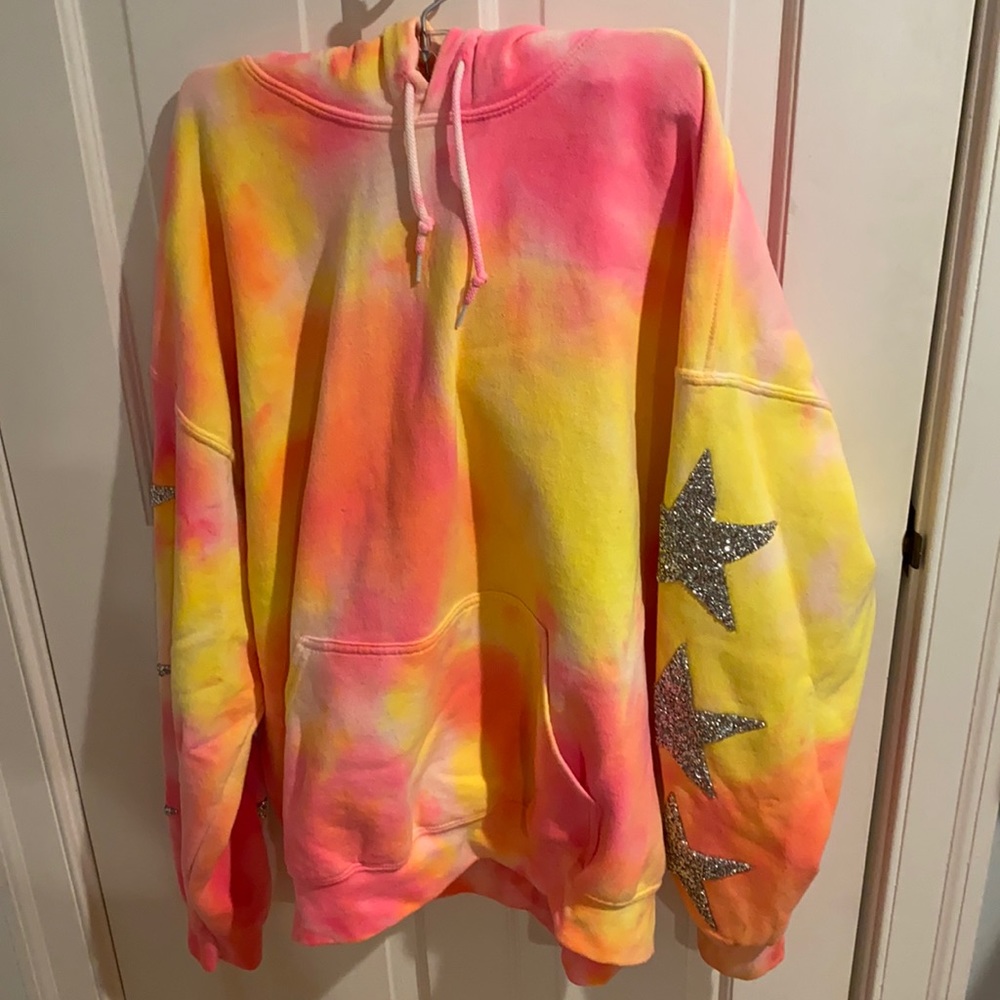 Carmar Tie Dye Star Patch Hoodie
